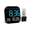 thumbnail image 3 of Reloj De Pared Digital Con Termómetro, Alarmas Y Calendario MaluberoNegro, 3 of 4