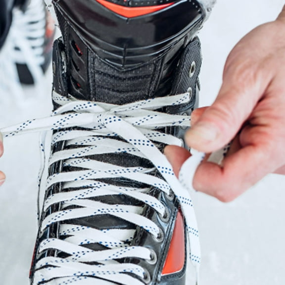 BESTYASH 4Pcs White Glitter Shoe Laces For Roller Skate Laces With Break Resistant Functionality