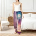 thumbnail image 4 of Salouo Dreamy Moonlit Window Print Women's Pajama Pants Casual Loose Sweatpants PJs Flowy Pants Drawstring Palazzo for Women Wide Leg Pants Lounge Pajama -X-Large, 4 of 8