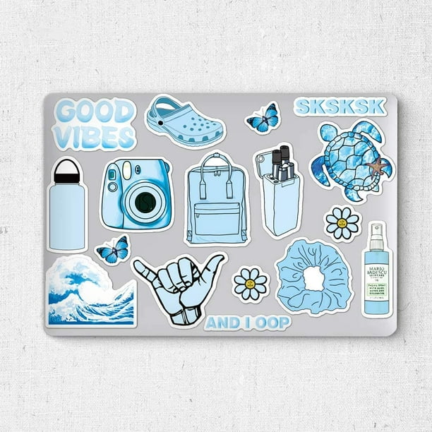 ANERZA 45 Pcs VSCO Stickers for Laptop, Water bottle A
