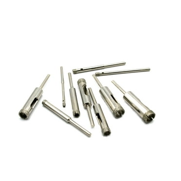 TMAX 10 pc 1/8 to 1/2 Inch Premium Diamond Coated Drill Hole Saw 1/8 Inch Shank for Dremel Rotary Tools