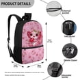 thumbnail image 3 of Uorisanigo Cherry Axolotl School Backpack for Kids 4 in 1 School Bookbag Set with Lunch Bag Pencil Case Water Bottle Sleeve,Middle Primary Student Laptop Backpacks for Teens, 3 of 7