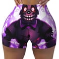 thumbnail image 2 of Lsque Five Nights At Freddy'S Pattern High Waisted Biker Shorts for Women-Tummy Control Fitness Athletic Workout Running Yoga Gym Shorts,Moisture-Wicking-Medium, 2 of 9