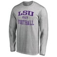 thumbnail image 2 of Men's Ash LSU Tigers First Sprint Long Sleeve T-Shirt, 2 of 3