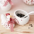 thumbnail image 2 of Kitchen Spice Jars Chicken Shaped Ceramic Seasoning Container 150Ml for Easter Kitchen Storage and Countertop Use, 2 of 8