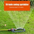 thumbnail image 7 of Emlimny Oscillating Sprinkler with 19-Hole Brass Nozzle 4-Way Adjustable Spray Oscillating Sprinkler, Garden Tool for Lawns up to 4,000 sq.ft,Heavy Weight Base, Built-in Spray Jet Cleaning Needle, 7 of 7