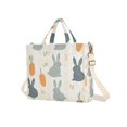 thumbnail image 7 of FORMRS Womens Corduroy Tote Bag Crossbody Shoulder Handbag with Pocket, Whimsical Rabbits, 7 of 7