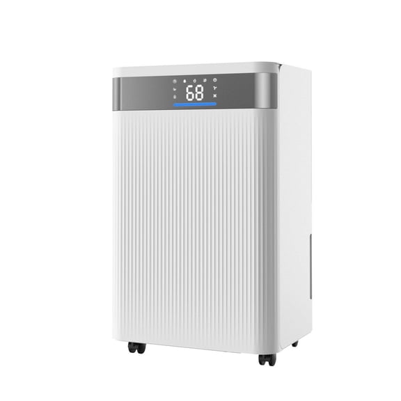 35 Pint Dehumidifier for Home & Basement, with Drain Hose, Smart Control, Low Noise, Large Room Coverage – White