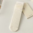 thumbnail image 1 of Zhuge 6 pares de calcetines finos de algodón para mujer, calcetines de algodón suave para mujer por encima del tobillo (blanco A12), 1 of 2