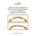 thumbnail image 4 of Amberalia Baltic Amber 2" extension for Necklace or bracelet- - for twist clasp necklaces only -Raw Multicolor, 4 of 6
