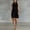 Black, variant on Morttic Women's Stand Collar Striped Mini Dress – Sleeveless Neck Button Front, Slim Fit, Sporty Casual Summer Outfit Yellow,XL