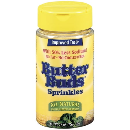 Flavored Sprinkle - Butter Buds Sprinkles All Natural Butter Flavor Granules 2.5 oz. Shaker