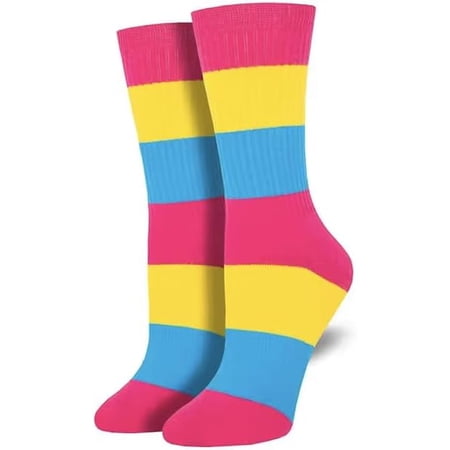 Pride Gone Wild Multicolor LGBTQIA Pansexual Tube Socks