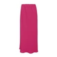 thumbnail image 4 of Multi-color Skirts for Women Spring Summer Skirts Satin Skirt High Waisted Maxi Cocktail Party Wedding A Line Long Skirts Maxi Skirt, 4 of 5