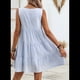 thumbnail image 4 of Vestidos de Verano para Mujer 2025, Sueltos, Informales, para Playa, Sin Mangas. Azul L, 4 of 10