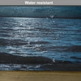 thumbnail image 6 of Ambesonne Night Place Mats Set of 4, Dramatic Sky Moon Ocean, Standard Size, Dark Blue White, 6 of 6