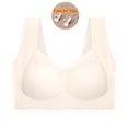 thumbnail image 2 of Otntypg Plus Size Seamless Powerful Push Up Wireless Bras for Women/Older, Full-Figure Mesh V-Neck Posture Correcting Bra Ice Silk Anti Sagging Bra, Stretch Bralette Sports Bra for Everyday Wear, 2 of 11