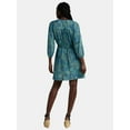 thumbnail image 2 of Time and Tru Women's and Women’s Plus Mini Wrap Dress, Sizes XS-4X, 2 of 4
