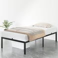 thumbnail image 1 of Ourlova 14 Inch Twin Bed Frame Twin Size Metal Platform Bed Frame with Storage Under Bed Sturdy Structure Easy Assembly No Box Spring Needed Noise Free Black, 1 of 8