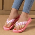 thumbnail image 5 of IEMIEMIEM Flip Flops for Women with Arch Support Yoga Mat Comfortable Summer Beach Walking Thong Cushion Indoor Outdoor Sandals Non Slip Slip On Flip Flops Pink 6.5 Wide, 5 of 7