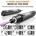 thumbnail image 3 of Mini Electric Rotary Tool Set with Led Light & Digital Display, 16,000 RPM Cordless Rotary Tools, 6-Speed Engraving Pen for Metal, Wood, Glass, USB Charging for Sanding, Polishing, Drilling (Orange), 3 of 8