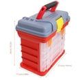 thumbnail image 2 of WEAVILUX portable parts storage box Parts Organizer Box Plastic Parts Container Simple Design 1Pcs, 2 of 8