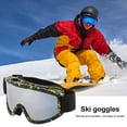 thumbnail image 6 of Sportteer Winter Ski Goggles UV Protection Ski Goggles Winter Outdoor Ski Goggles for Men Women Double Layers Lens Fog Snow Sunglasses Windproof UV Protection Eyewear Outdoor, 6 of 9