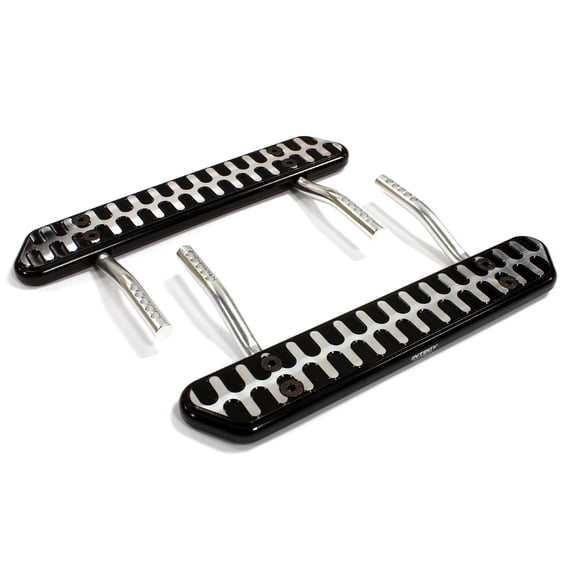 Integy RC Toy Model Hop-ups C25165BLACK Billet Machined Realistic Side Step for SCX-10, Dingo, Honcho & Jeep