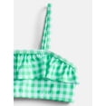 thumbnail image 2 of Wonder Nation Girls Ruffle Garden Gingham Bikini with UPF 50, 2-Piece Swim Set, Sizes 4-18, 2 of 3