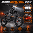 thumbnail image 6 of AMYET Electric Dirt Bike for Adults, 4000W Peak, 45 MPH, 48V 30Ah, 53-Mile Range, APP Control, UL 2272, 6 of 10