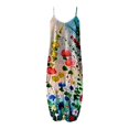 thumbnail image 4 of Robe Grande Taille pour Femmes Sans Manches Bohème Ample Longue Maxi Robes Été Décontractée Robe de Plage, 4 of 4
