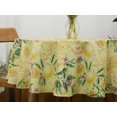 thumbnail image 3 of Indoor Outdoor Tabletop for Spring Summer Decorations, Picnics and Dinner Parties - Stain and Water Resistant, Lemon Bliss, Tablecloth, 60" Round, 3 of 6