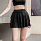 thumbnail image 4 of Falda atlética para mujer Faldas deportivas de 2 capas con pantalones cortos con bolsillo MABOTO Negro/2XL, 4 of 7