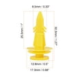thumbnail image 4 of 30pcs Door Trim Panel Retainer Clips Nylon Yellow for Chrysler Cirrus for Jeep Grand for for Cherokee 6502991, 4 of 7