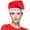 Light-Up Star Santa, variant on PMU Christmas Light Up Santa Hat Red/White with Jumbo Retro Bulbs, XL Celebration Christmas Costume Party Accessories Props and Party Supplies for Plays, Festivals, Photo Shoots (1/Pkg) Pkg/1