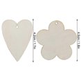 thumbnail image 3 of 100Pcs Wooden Earrings Original Color DIY HandMade Pendant Craft Jewelry Accessories, 3 of 4