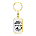 thumbnail image 4 of I'm Child Of God Stainless Steel or 18k Gold Premium Swivel Dog Tag Keychain, 4 of 16
