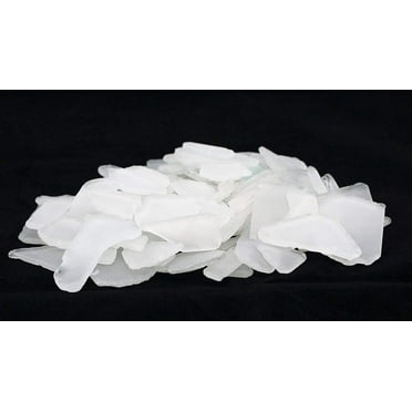 Sea Glass | 11oz White Sea Glass | Tumbled Sea Glass Decor | Bulk White Seaglass Pieces for Beach Wedding Decor & Crafts