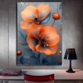 thumbnail image 3 of Mudket Framed,Modern Canvas Wall Art,Ready to Hang,Floral Canvas Print,Colorful Botanical Wall Decor,Abstract Flower Wall Art, for Bedroom Bathroom Office Decor - 12"L x 8"W, 3 of 10