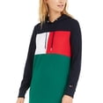 thumbnail image 2 of Tommy Hilfiger Women's Logo Sweatshirt Hoodie Dress Blue Size X-Small, 2 of 3