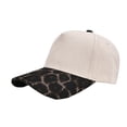 thumbnail image 3 of Retro Trucker Hat for Men And Women Adjustable Breathable Sun Headwear Leopard Print Contrast Brim Casual Stylish Cap for Summer Outdoor Daily Wear Dark Gray One Size, 3 of 5