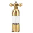 thumbnail image 1 of Pepper Mill Professional Refillable Ceramic Rotor Coarseness Adjustable Manual Pepper Salt Grinder for Kitchen Gold Small, 1 of 14