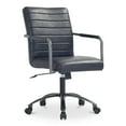 thumbnail image 2 of Moe's Home Collection Roy Office Chair Leather Black, 2 of 10