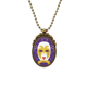 thumbnail image 1 of Purple Mask Feliz Carnaval de Venecia Collar Colgante Vintage de bronce antiguo de joyeria de lujo de regalo Unbranded M, 1 of 3