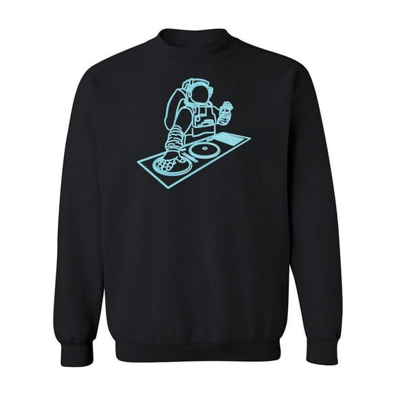 Neon Astronaut Dj Sweatshirt Men -Image by Shutterstock, Male Small