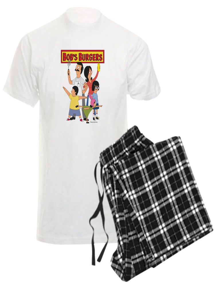 CafePress Bob's Burger Hero Family Men's Light Pajamas