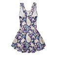 thumbnail image 5 of Tutolipy Floral Print Girls Beach Swimsuit, Skirt Swim Dress for Girls for Summer Swimming Size 5-6 Years, 5 of 8