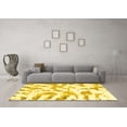 thumbnail image 3 of Ahgly Company Indoor Rectangle Abstract Yellow Modern Area Rugs, 4' x 6', 3 of 4