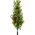 thumbnail image 2 of 60cm Faux Flowering Tree Artificial Shrub Potted Plant for Garden Home Decor,Red, 2 of 6