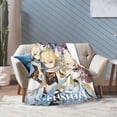 thumbnail image 6 of Genshin Impact Bed Blanket Air Conditioner Quilt Ultra Soft Flannel Blanket All Season Fuzzy Blanket Reversible Fluffy Plush Blanket 80"X60", 6 of 8